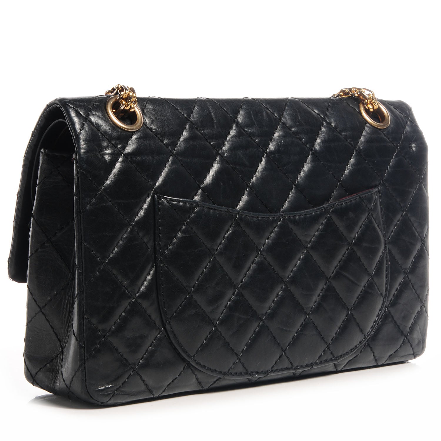 Chanel Aged Calfskin 50th Anniversary 2.55 Reissue 225 Flap Black 3 of 9