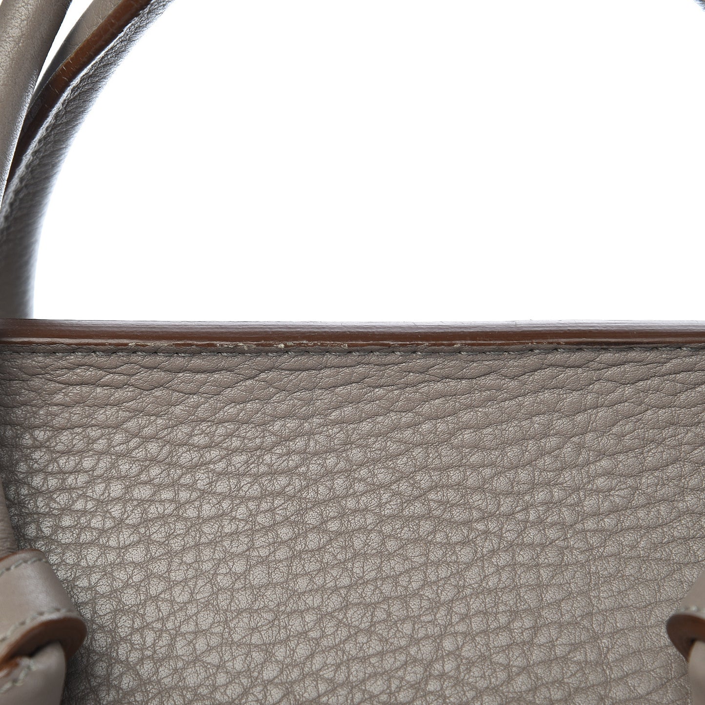 Crisped Calfskin Mini Tie Knot Tote Medium Grey