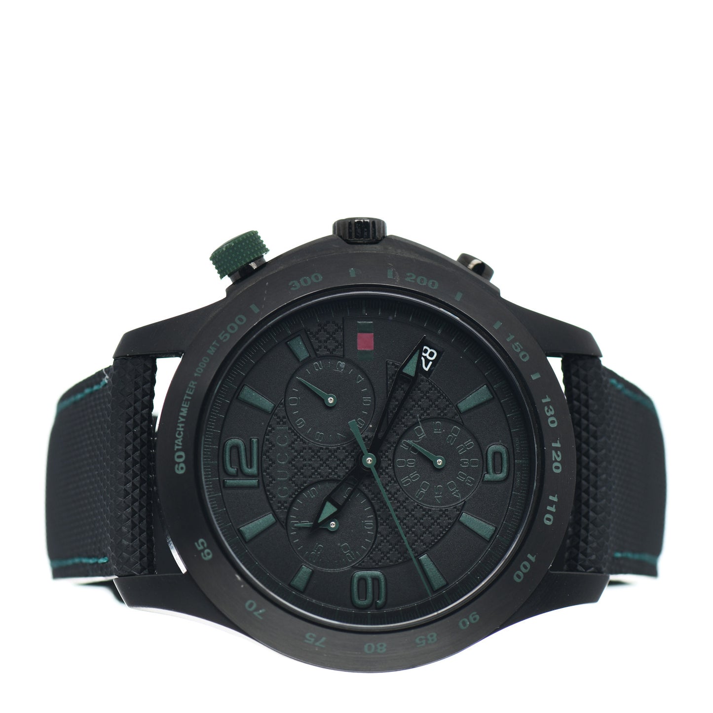PVD Stainless Steel Nylon 45mm G-Timeless Chronograph Quartz Watch Black