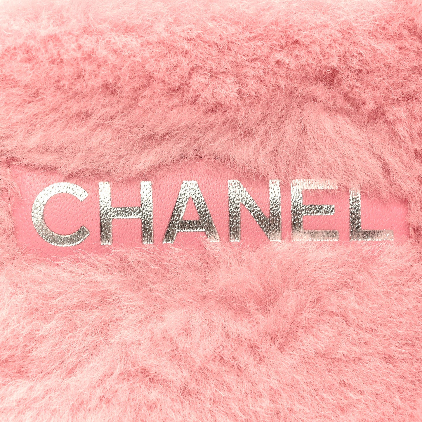 Shearling CC Flat Mules 38 Pink