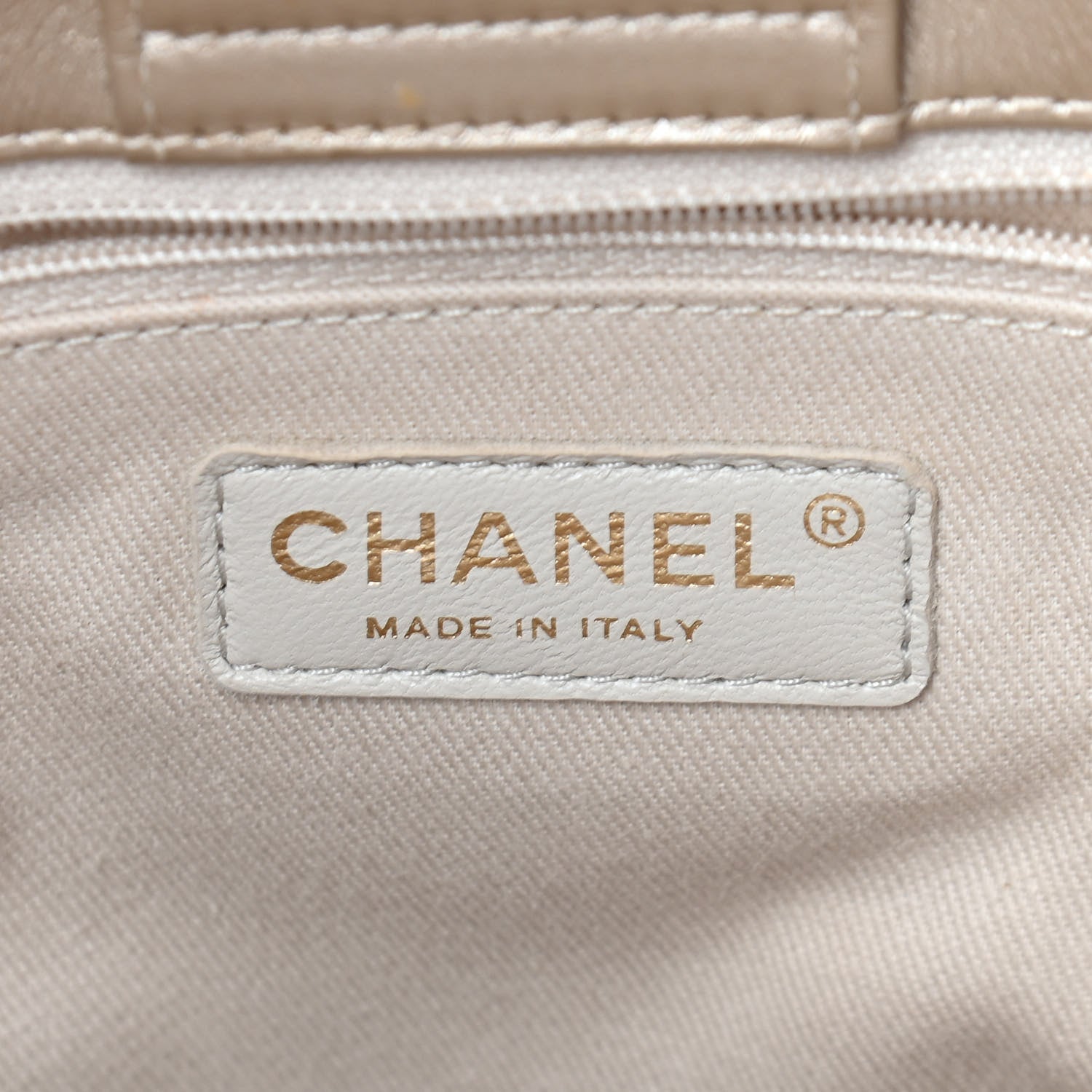 Chanel Metallic Calfskin Perforated Up In The Air Tote Gold 5 of 12