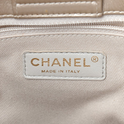 Chanel Metallic Calfskin Perforated Up In The Air Tote Gold 5 of 12