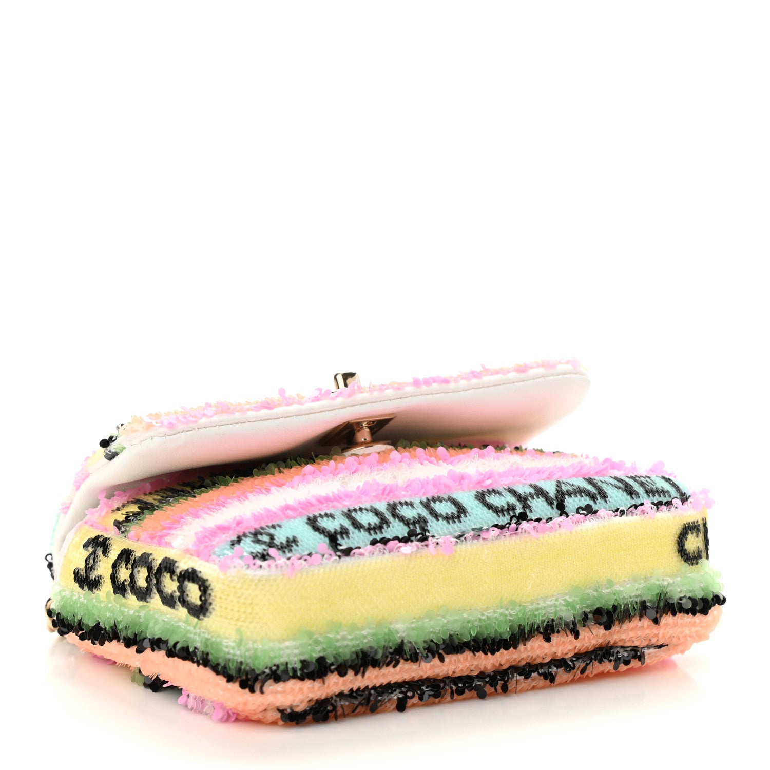 Chanel Sequin COCO Clutch With Chain Multicolor 4 of 11