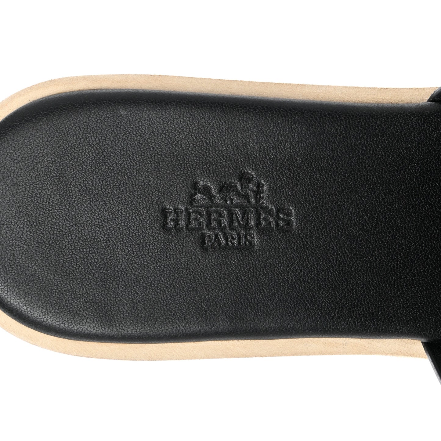 Calfskin Cork Eze 30 Sandals 39 Black