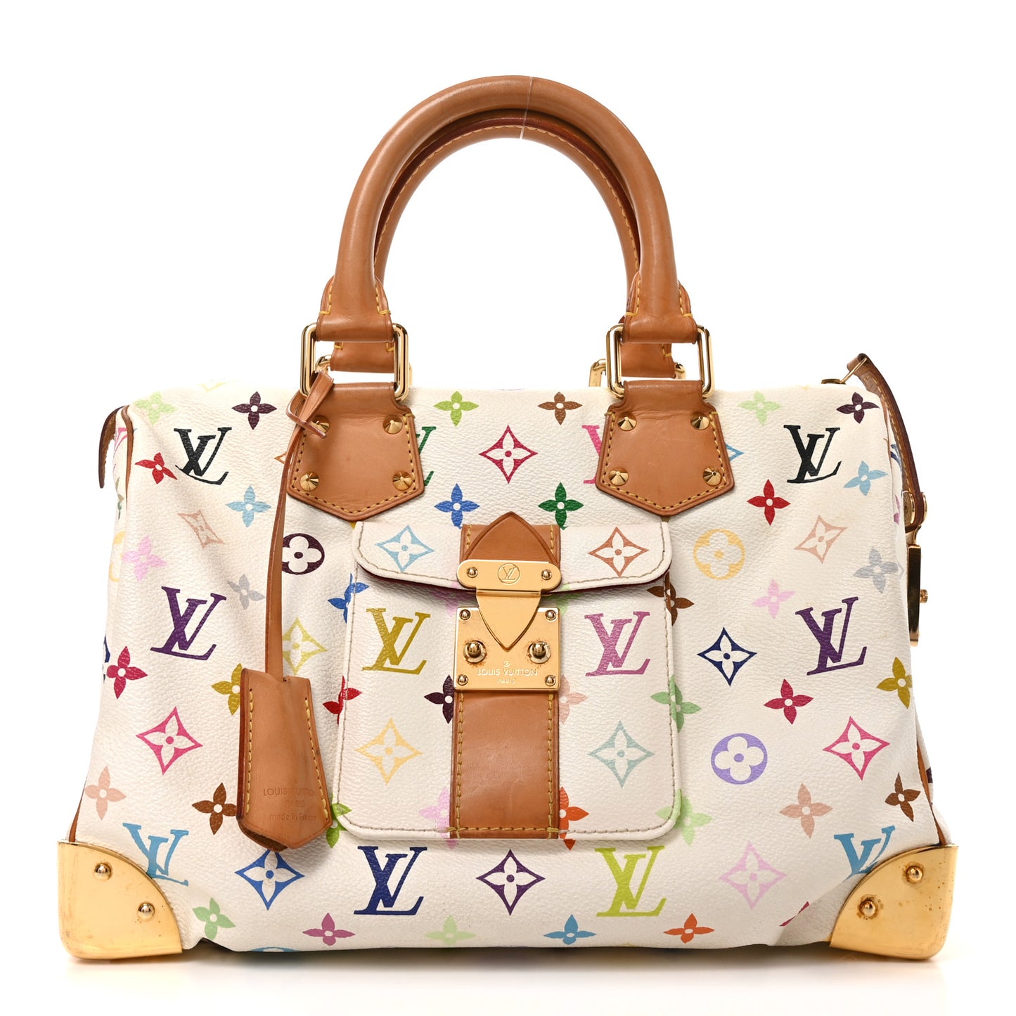 Monogram Multicolor Speedy 30 White