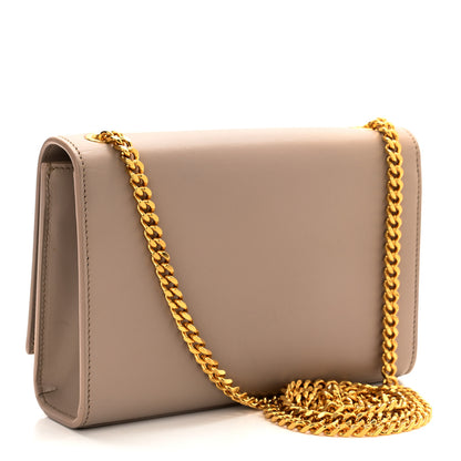 Saint Laurent Calfskin Small Classic Monogram Kate Tassel Satchel Dark Beige 2 of 12