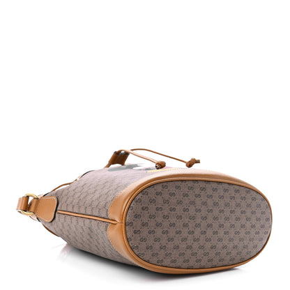 Gucci X DISNEY Mini Vintage GG Supreme Monogram Bucket Bag Beige Vintage Sun Oil 4 of 11