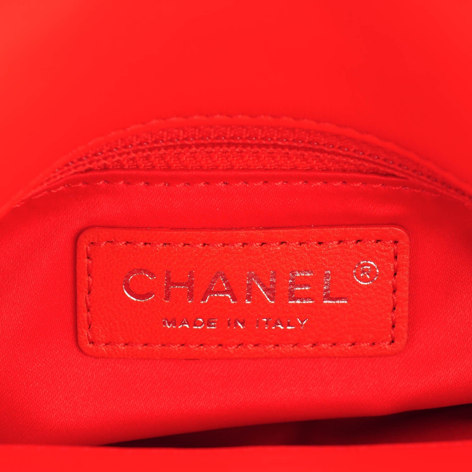 Chanel Lambskin Quilted Pagode Piping Flap Red 7 of 10