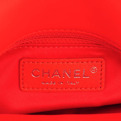 Chanel Lambskin Quilted Pagode Piping Flap Red 7 of 10