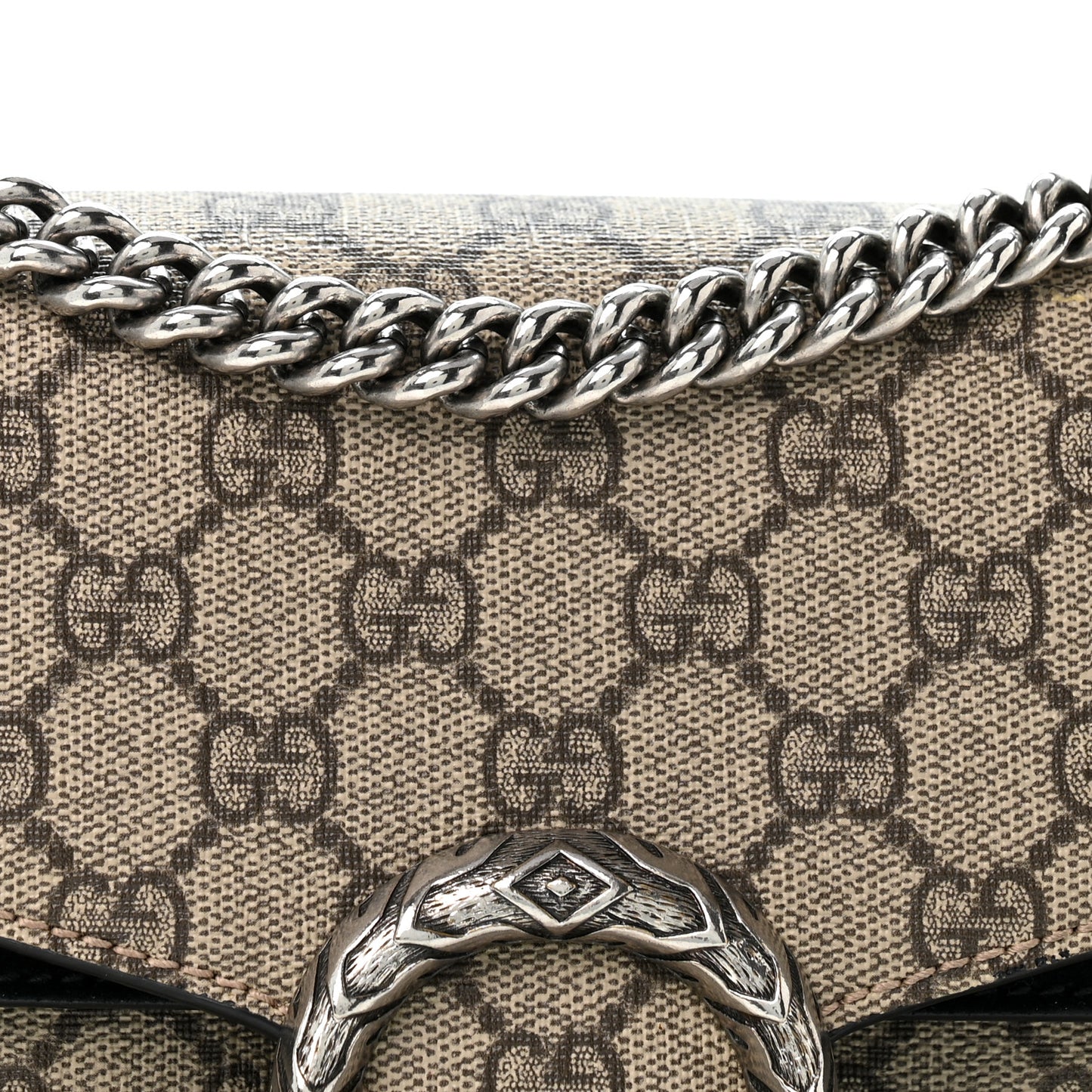 GG Supreme Monogram Small Dionysus Shoulder Bag Black