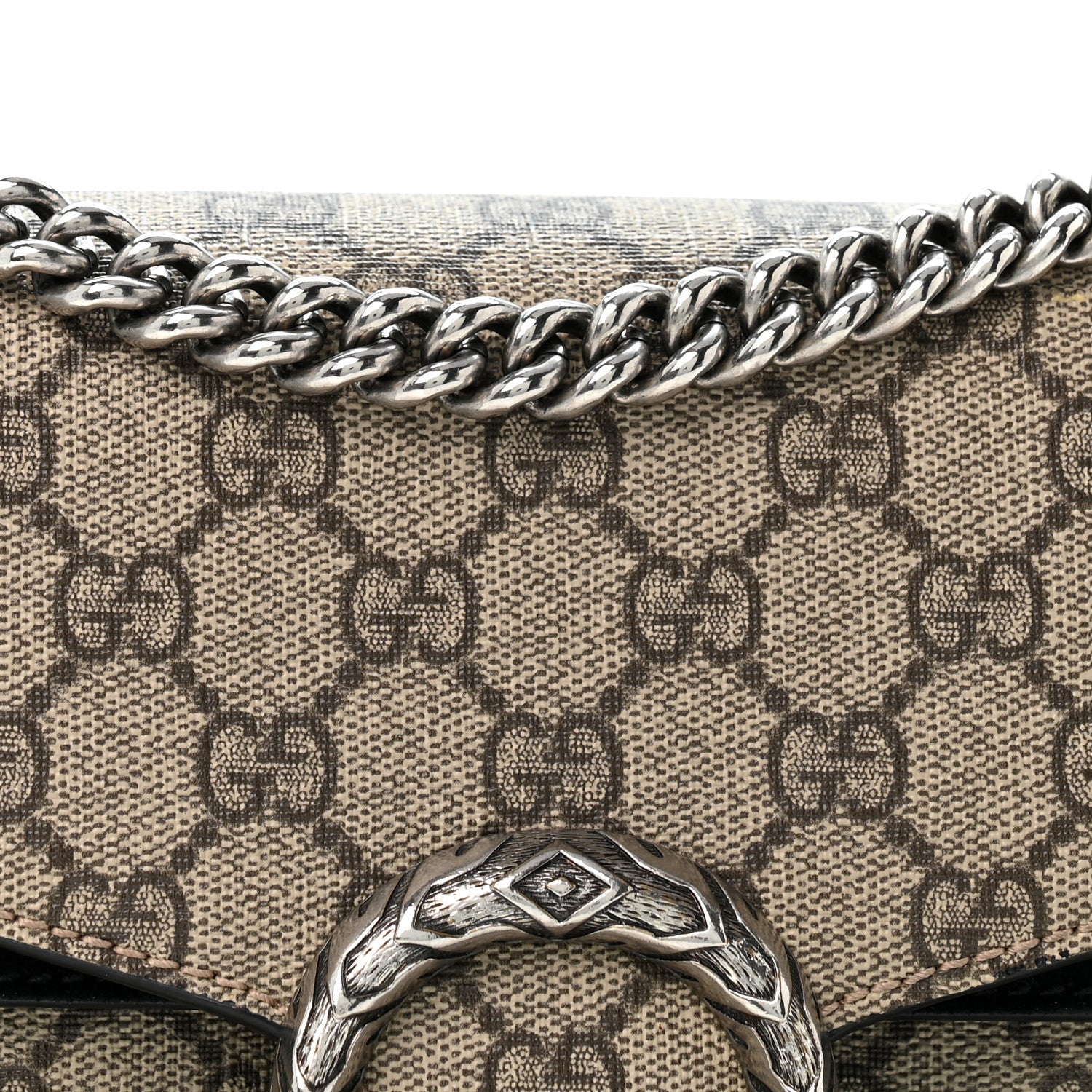Gucci GG Supreme Monogram Small Dionysus Shoulder Bag Black 8 of 13
