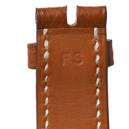 Hermes Epsom Heure H Hour Watch PM Strap Gold 5 of 6