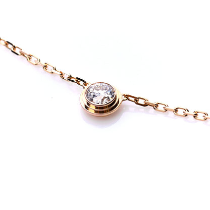 Cartier 18K Pink Gold Diamond LM D'Amour Pendant Necklace 4 of 6