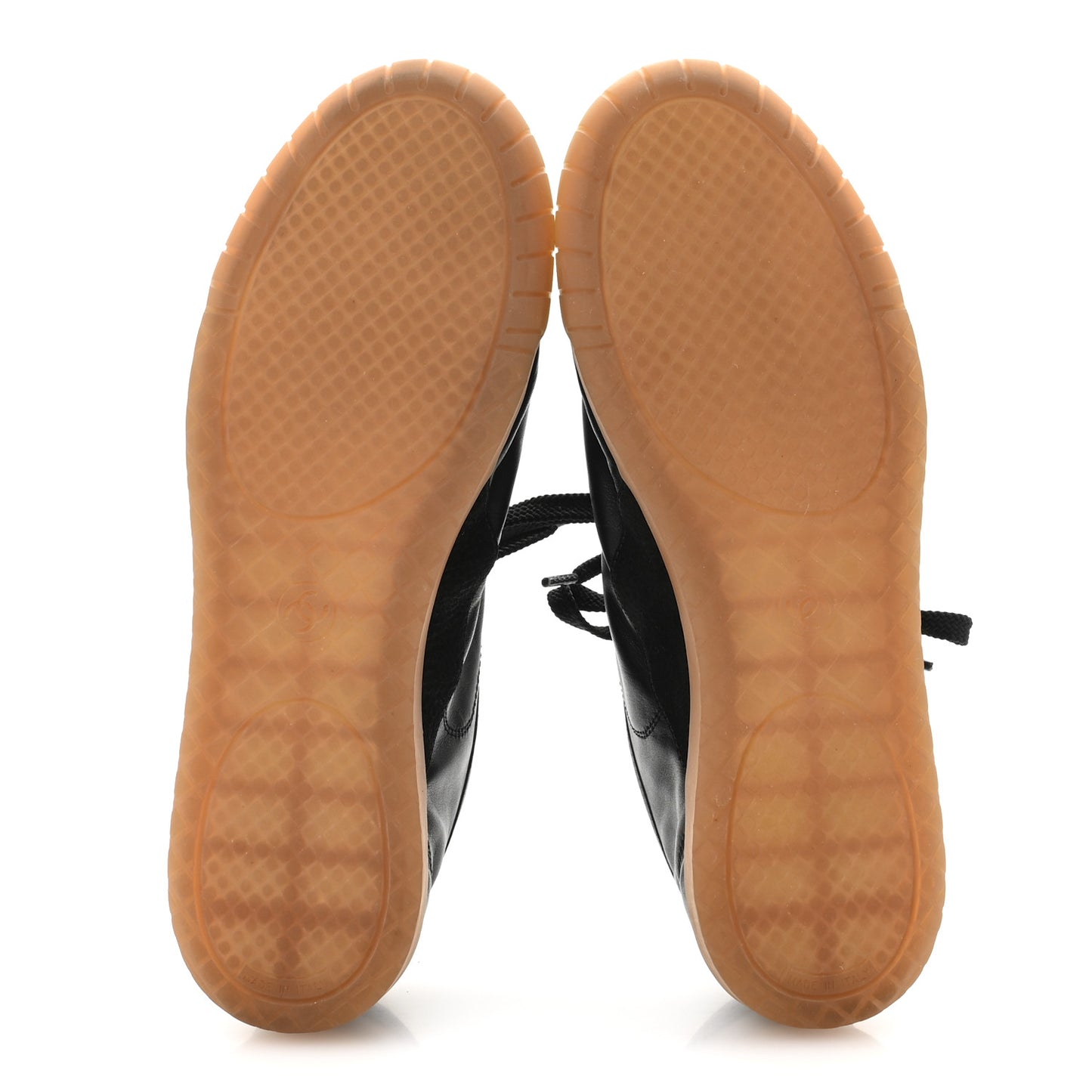 Calfskin Suede Sneakers 37.5 Black