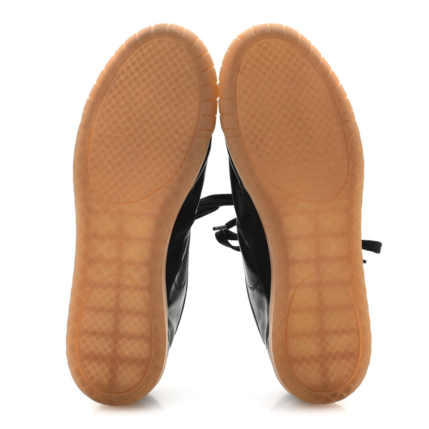 Chanel Calfskin Suede Sneakers 37.5 Black 6 of 10