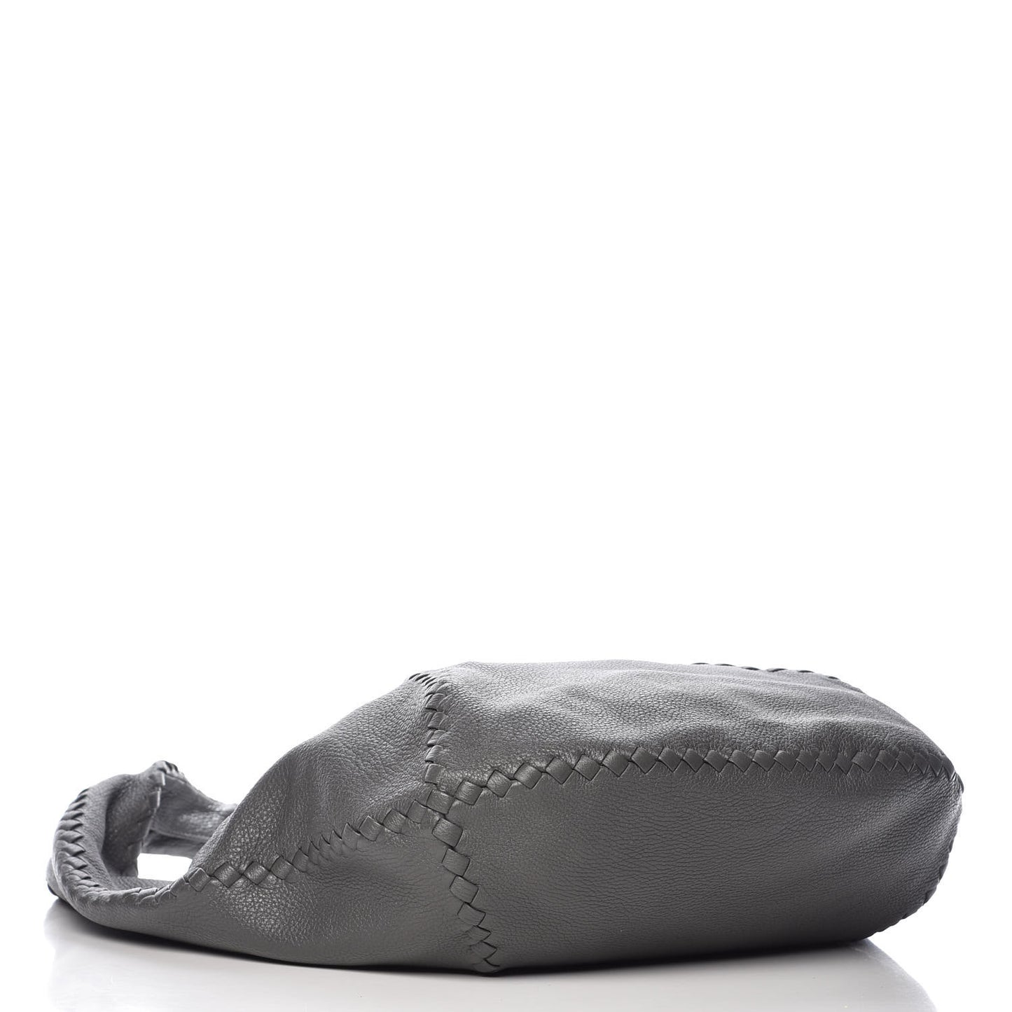 Cervo Deerskin Large Hobo Light Grey