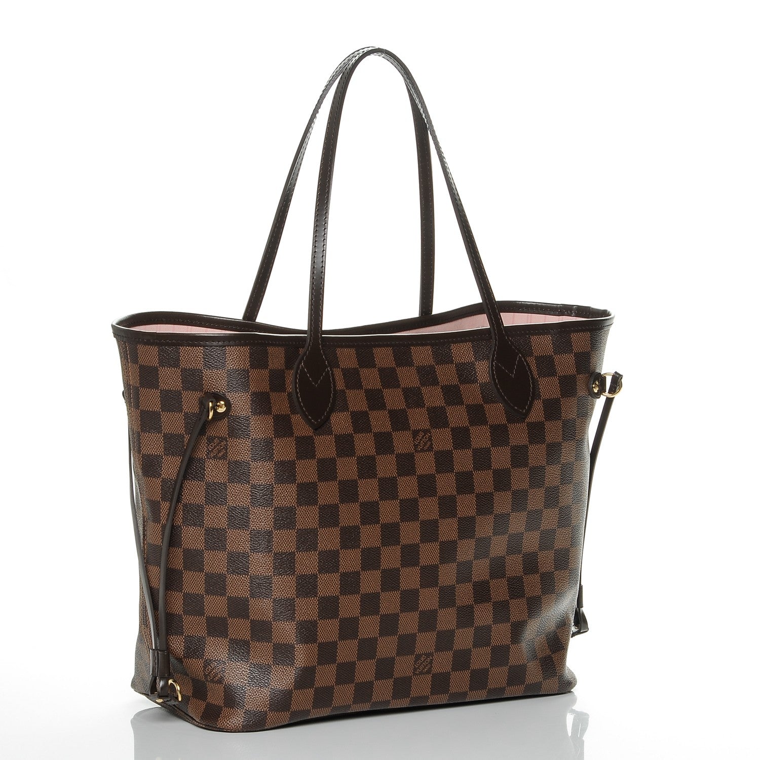 Louis Vuitton Damier Ebene Neo Neverfull MM Rose Ballerine 3 of 6