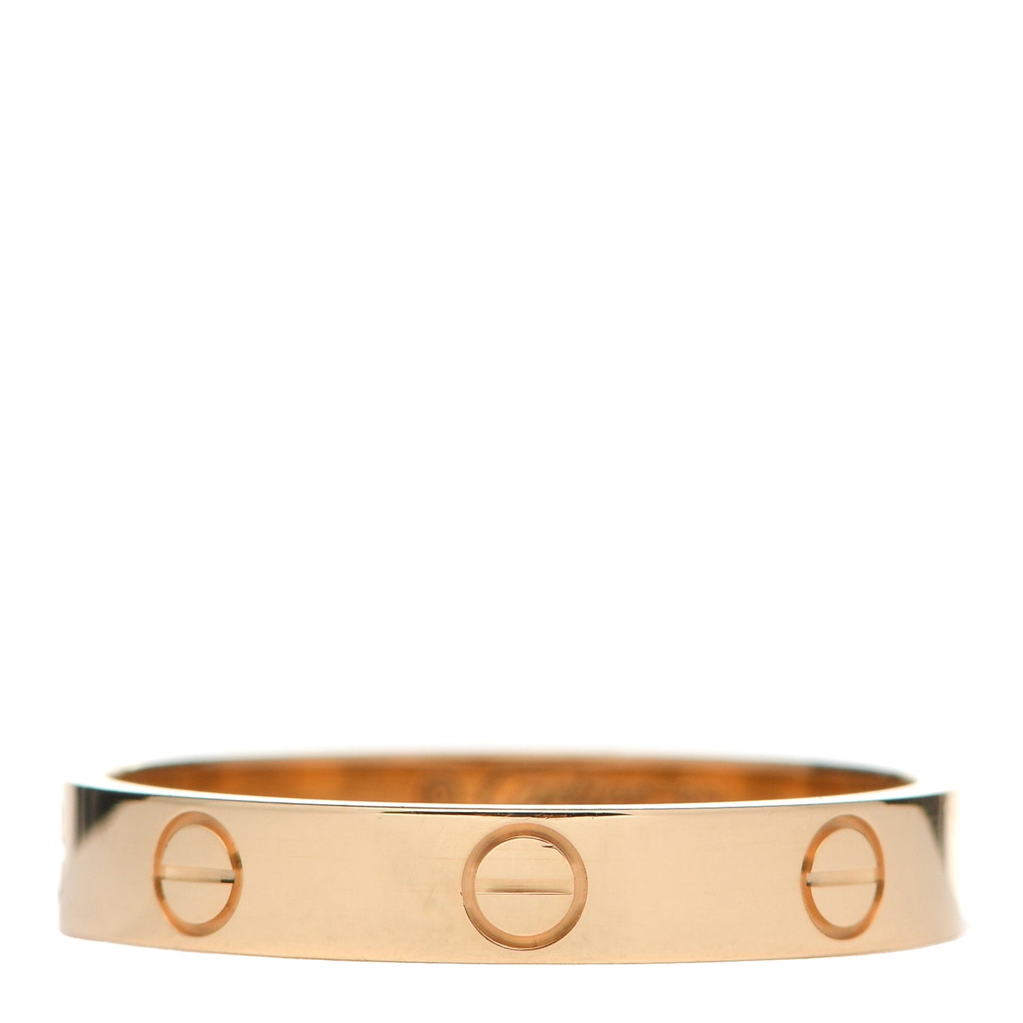 18K Yellow Gold 3.5mm LOVE Wedding Band Ring 60 9