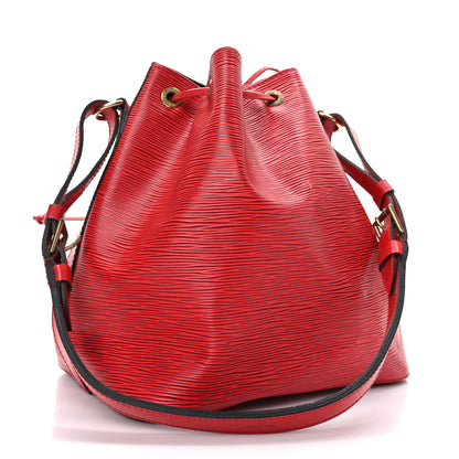 Louis Vuitton Epi Petit Noe Castillan Red 3 of 11