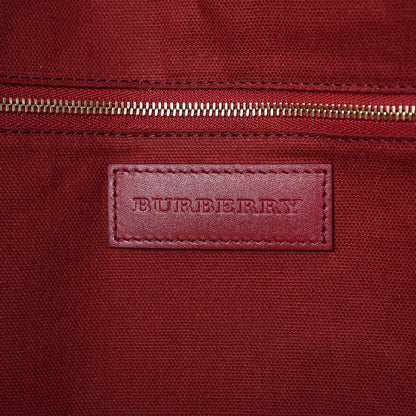 Burberry Haymarket Check Medium Salisbury Tote Military Red 6 of 9