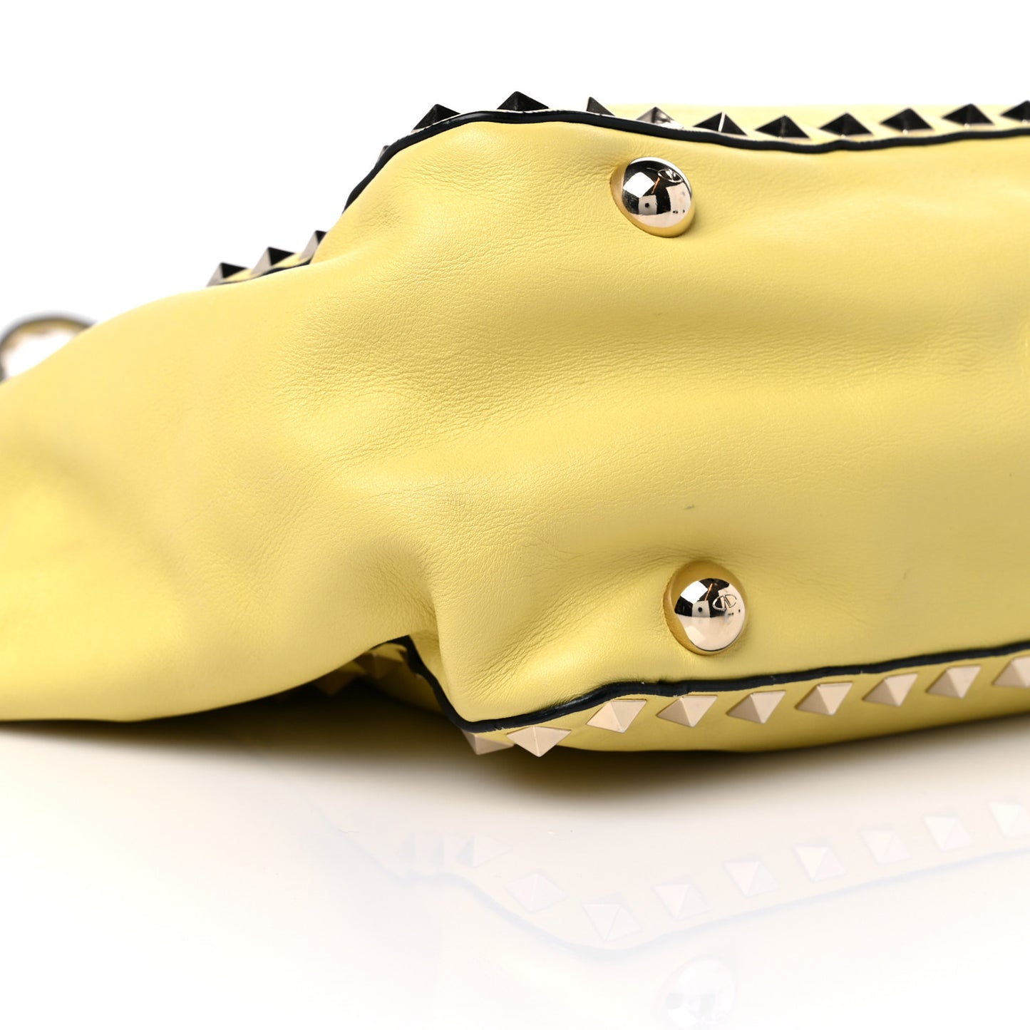Vitello Small Rockstud Tote Water Yellow