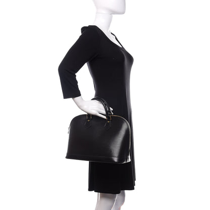 Louis Vuitton Epi Alma PM Black 2 of 17