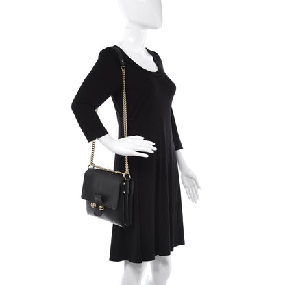 Alexander McQueen Grained Calfskin Twin Skull Crossbody Black 2 of 9