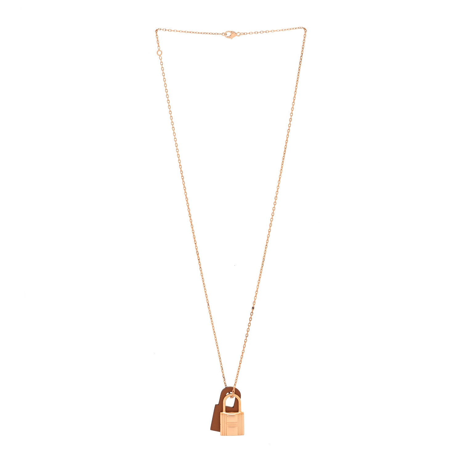 Hermes Swift O'Kelly Pendant Necklace Gold 3 of 5