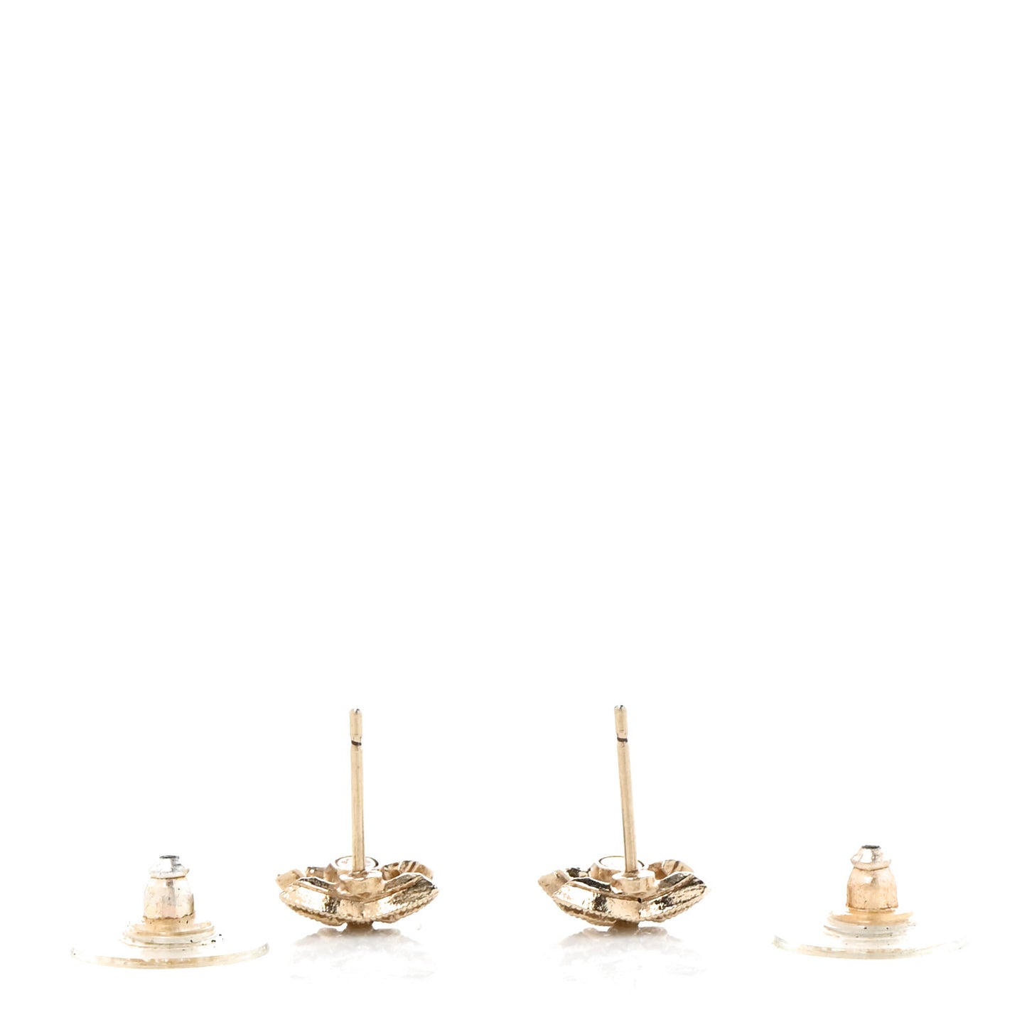 Crystal Mini CC Earrings Gold