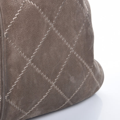 Chanel Suede Darjeeling Hobo Light Grey 11 of 16