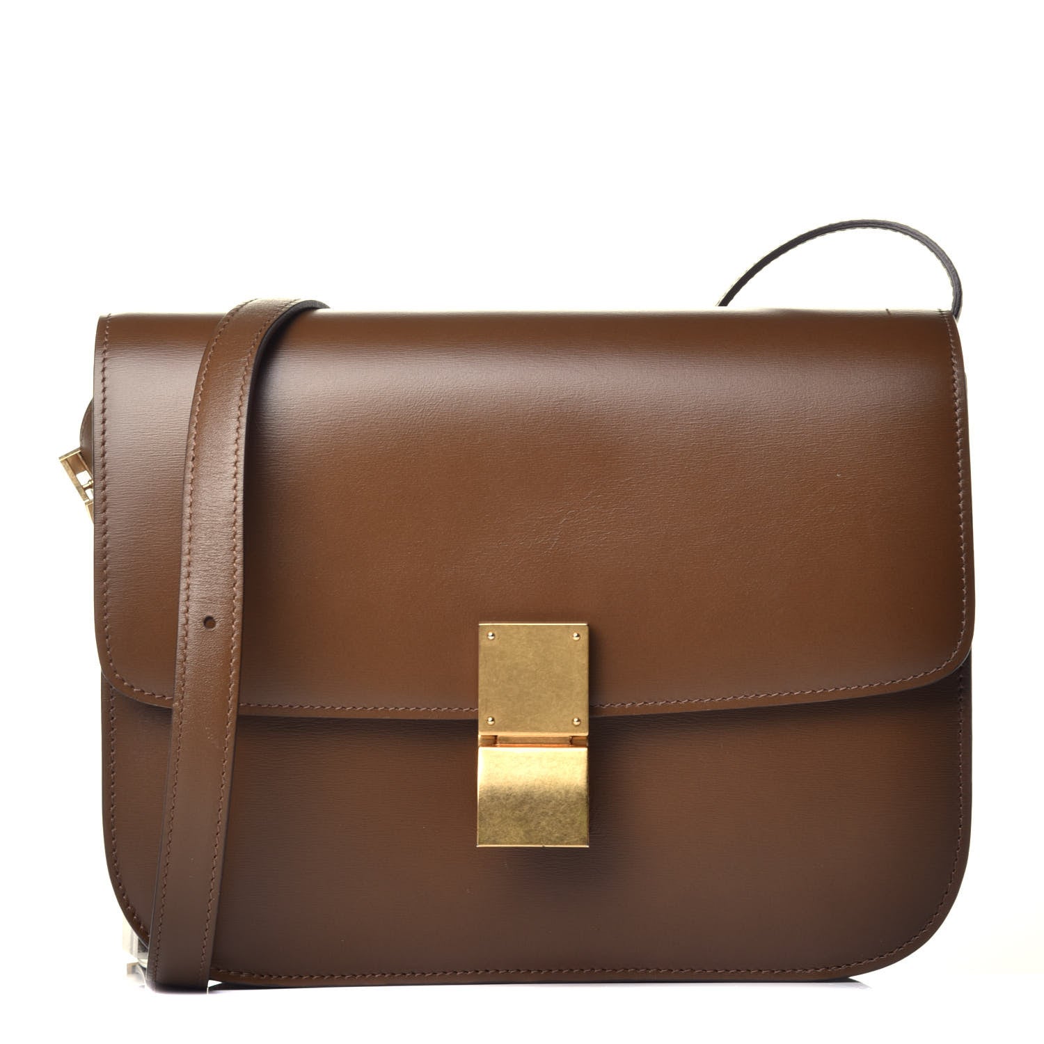 Celine Box Calfskin Medium Classic Box Flap Bag Camel 1 of 9