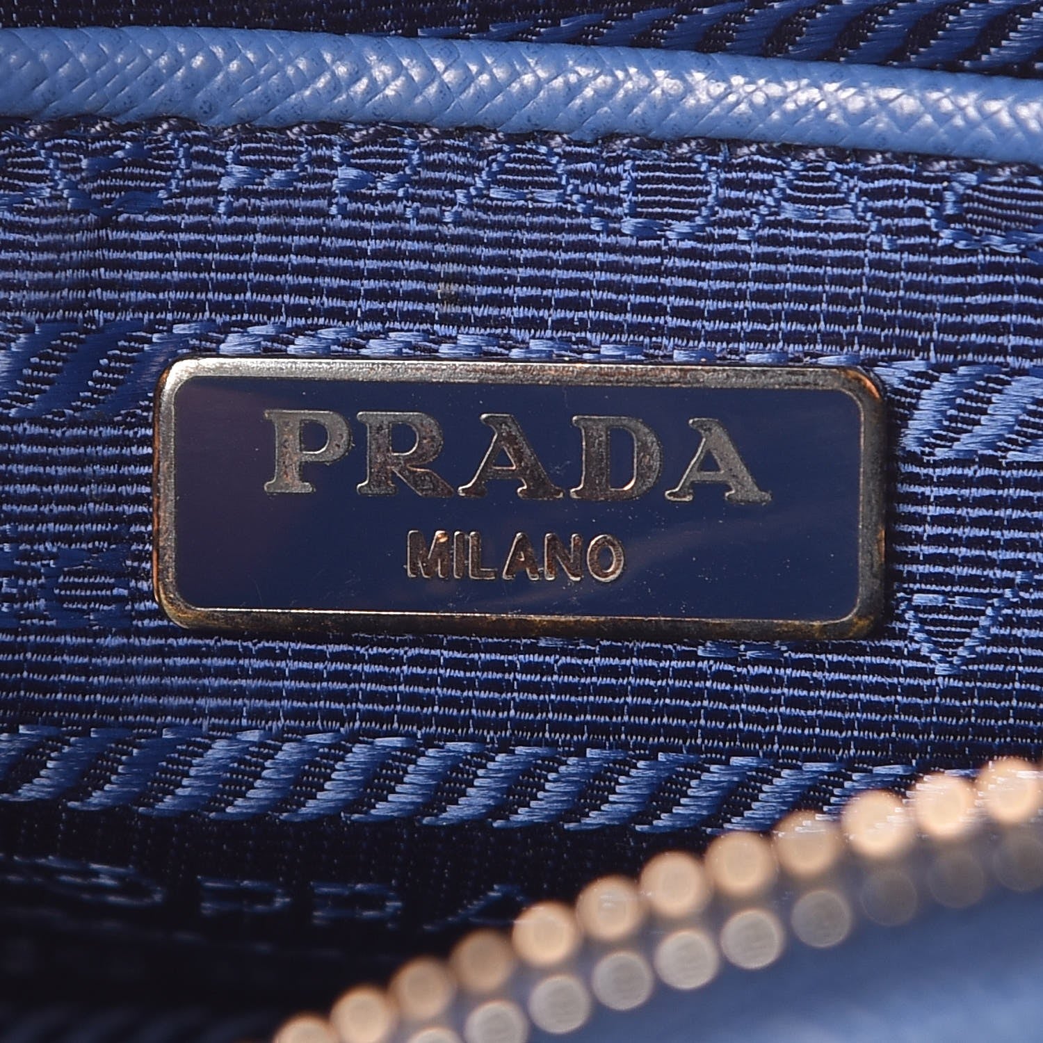 Prada Saffiano Mini Camera Crossbody Bag Azzurro 6 of 9