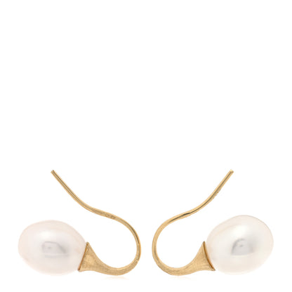 Marco Bicego 18K Yellow Gold Cultured Pearl Africa Drop Earrings 3 of 4