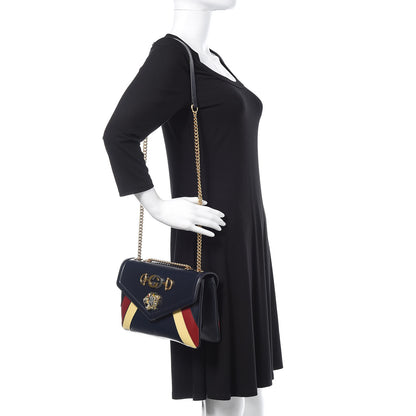 Gucci Vitello Palmellato Lux Crystal Medium Rajah Shoulder Bag Blue Romantic Cerise Butter Multicolor 2 of 10