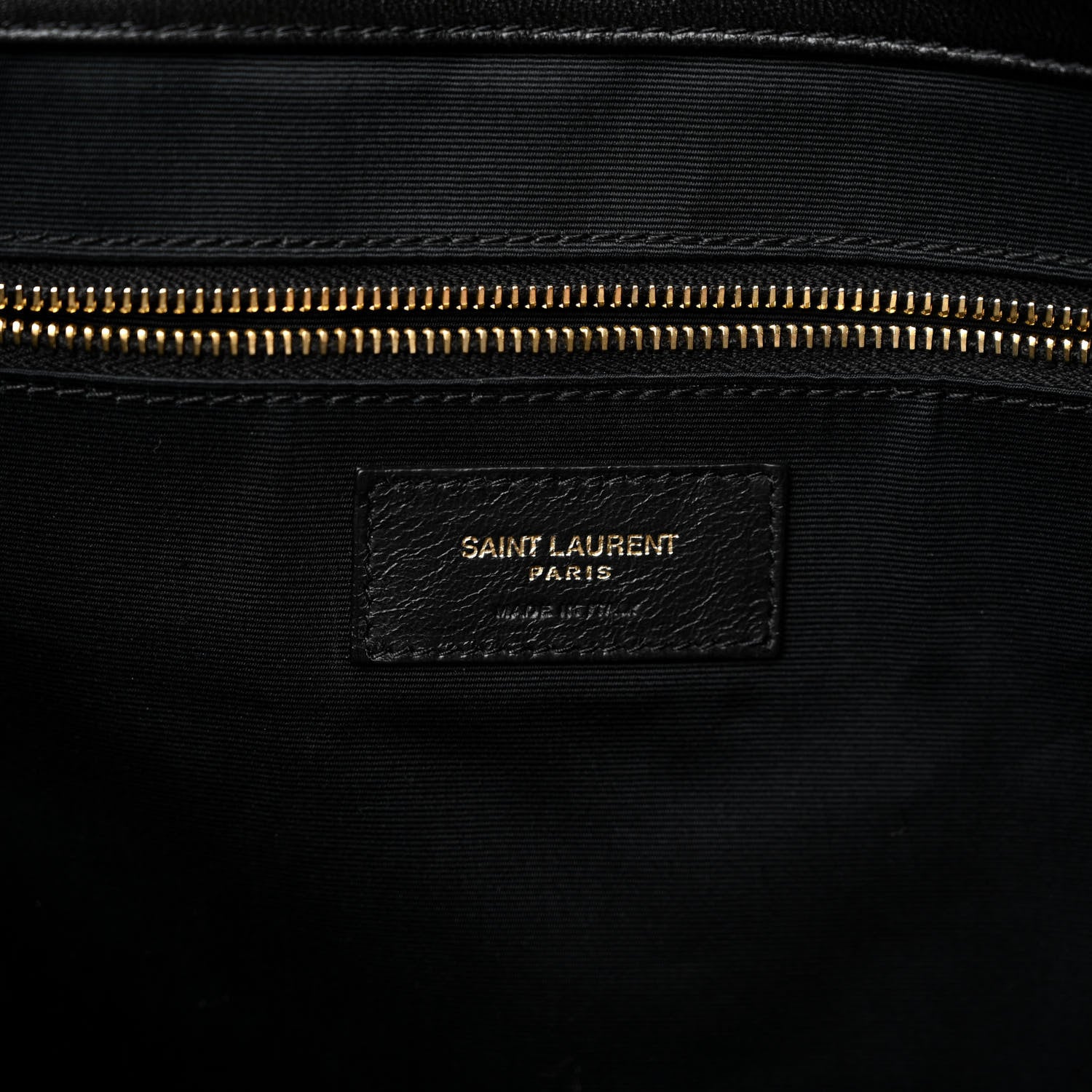 Saint Laurent Lambskin Quilted Maxi Icare Shopping Tote Black 7 of 10