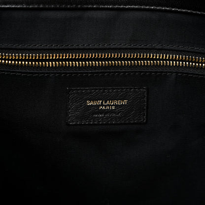 Saint Laurent Lambskin Quilted Maxi Icare Shopping Tote Black 7 of 10