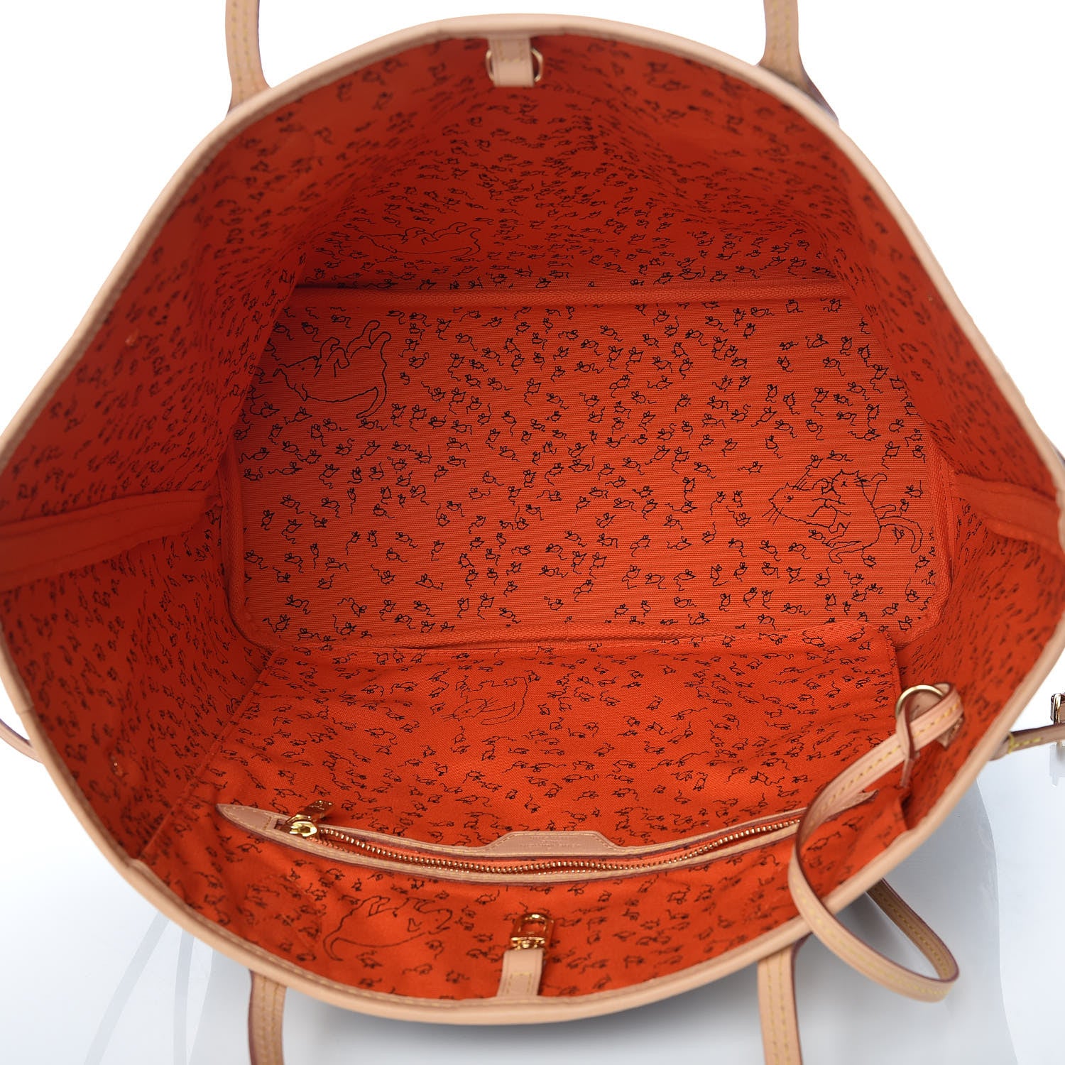 Louis Vuitton Catogram Neverfull MM Marron 6 of 10