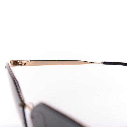 Prada Metal Polarized Cat Eye Sunglasses SPR 68T Black 5 of 9