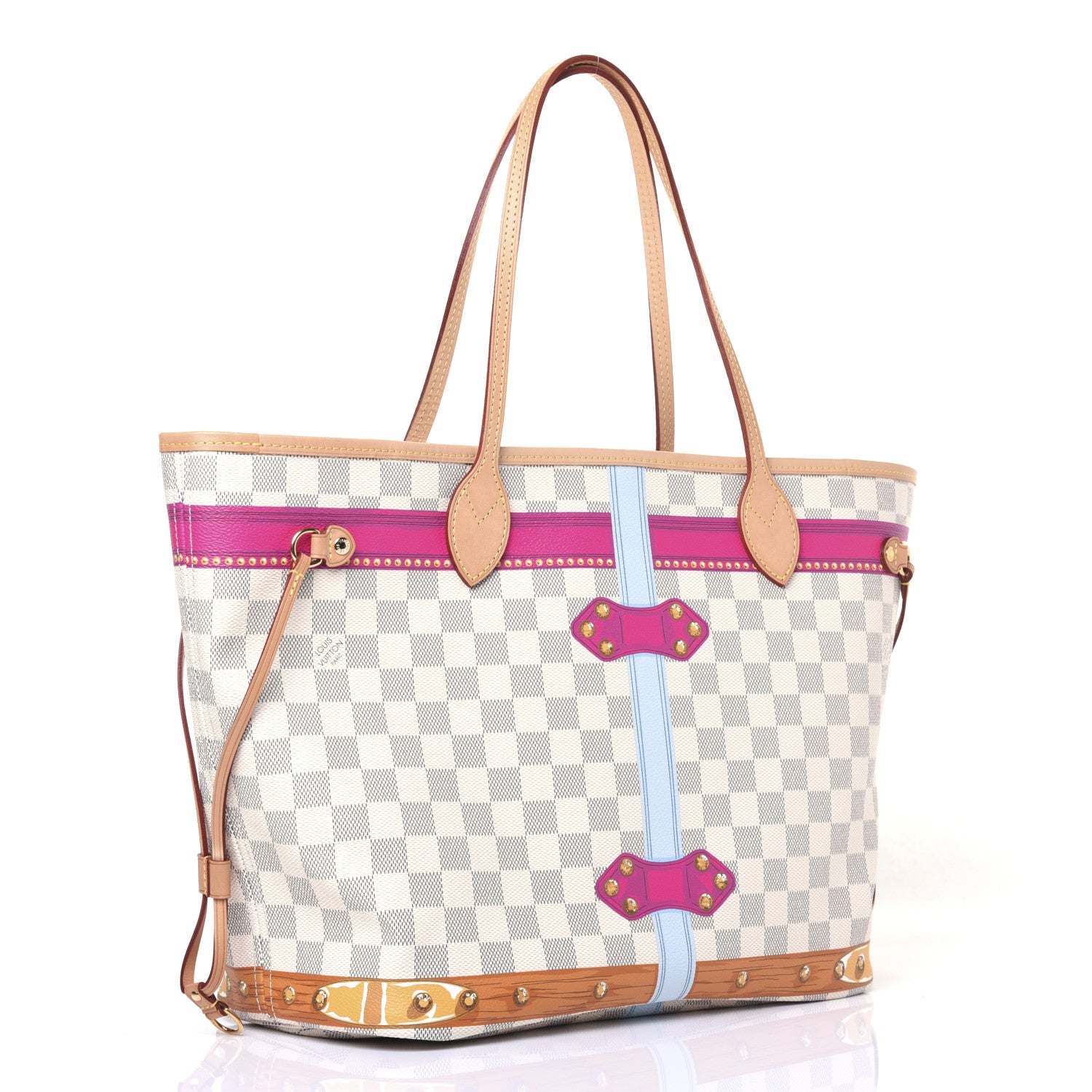 Louis Vuitton Damier Azur Summer Trunks Miami Neo Neverfull MM 4 of 14