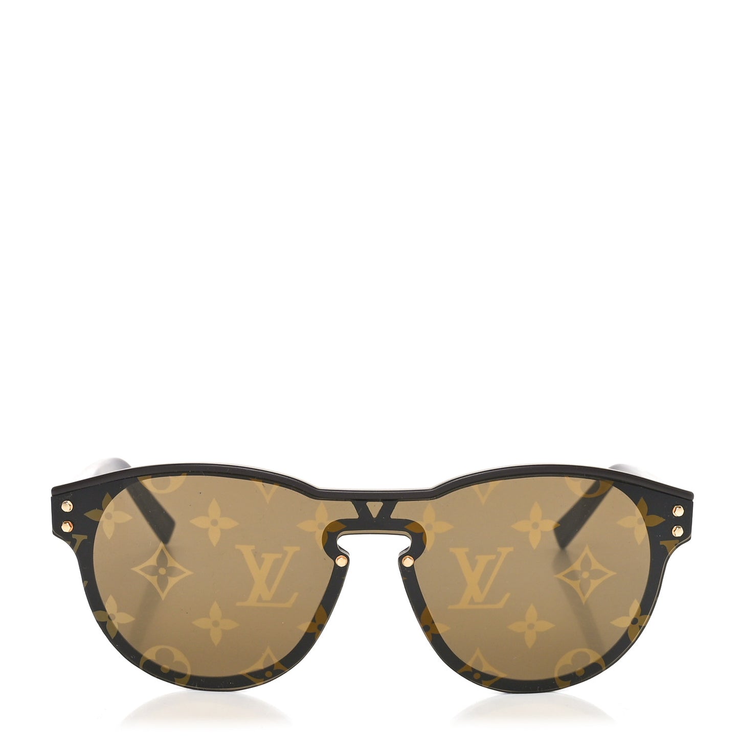 Acetate LV Waimea Round Sunglasses Z1487W Brown
