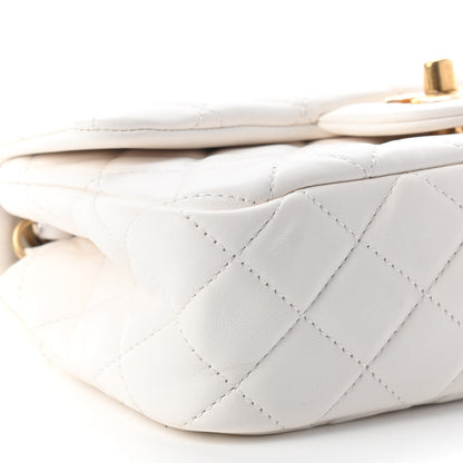 Chanel Lambskin Quilted Mini Rectangular Pearl Crush Flap White 8 of 9
