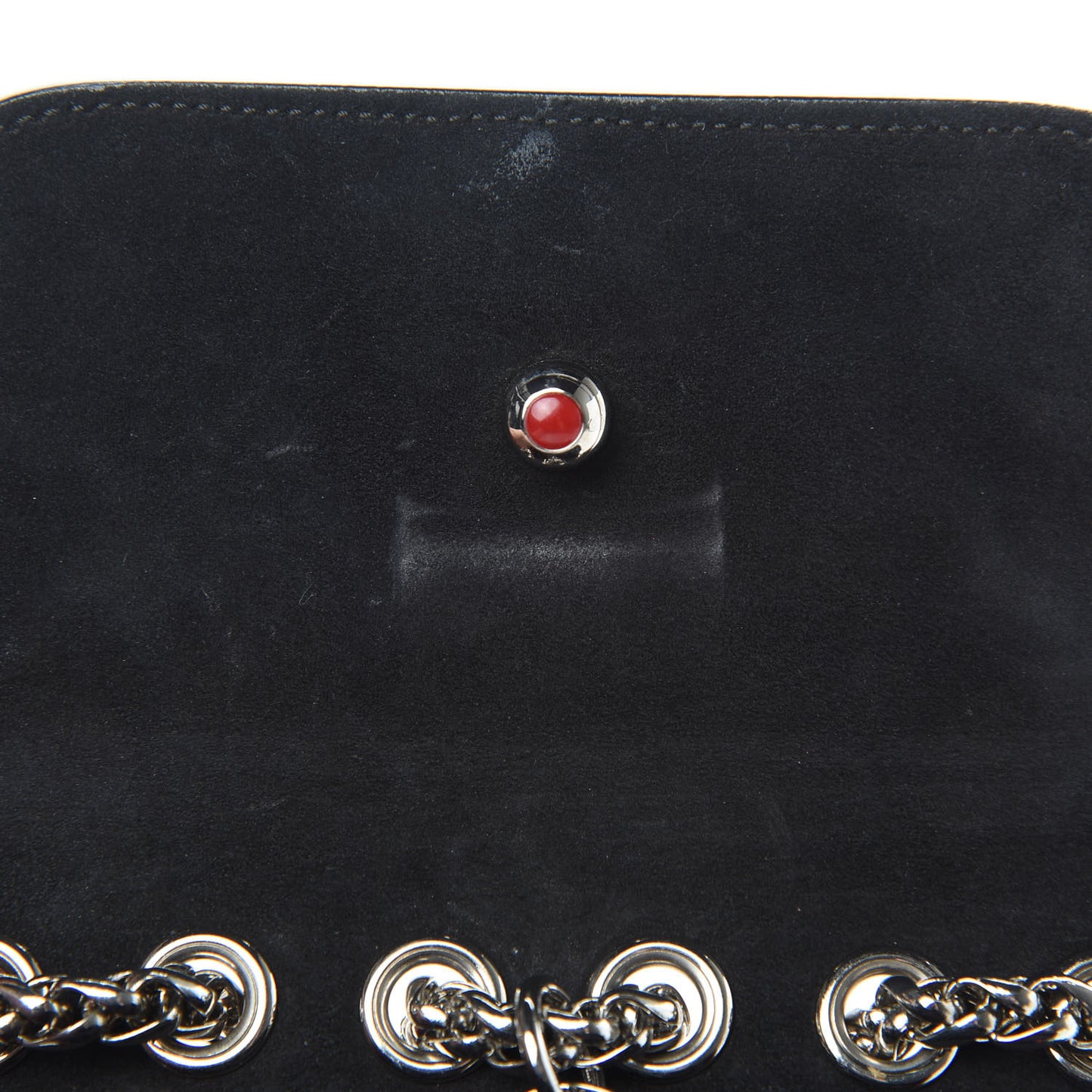 Jurassic Calfskin Spikes Sweety Charity NV Crossbody Bag Black Silver