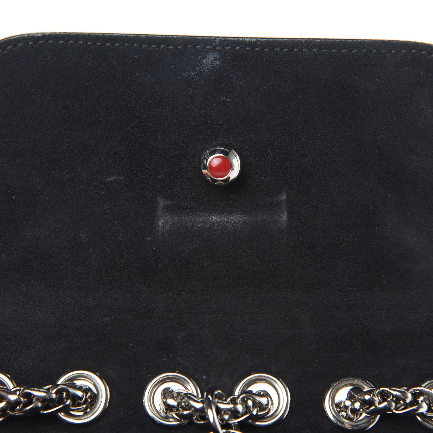 Christian Louboutin Jurassic Calfskin Spikes Sweety Charity NV Crossbody Bag Black Silver 11 of 13
