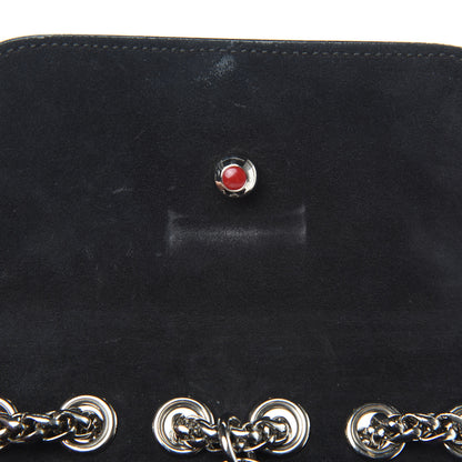 Christian Louboutin Jurassic Calfskin Spikes Sweety Charity NV Crossbody Bag Black Silver 11 of 13
