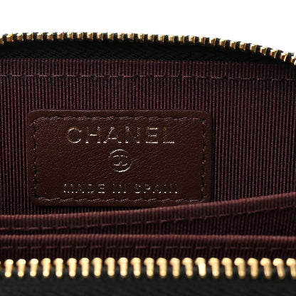 Chanel Caviar Quilted Zip Coin Purse Black 6 of 7