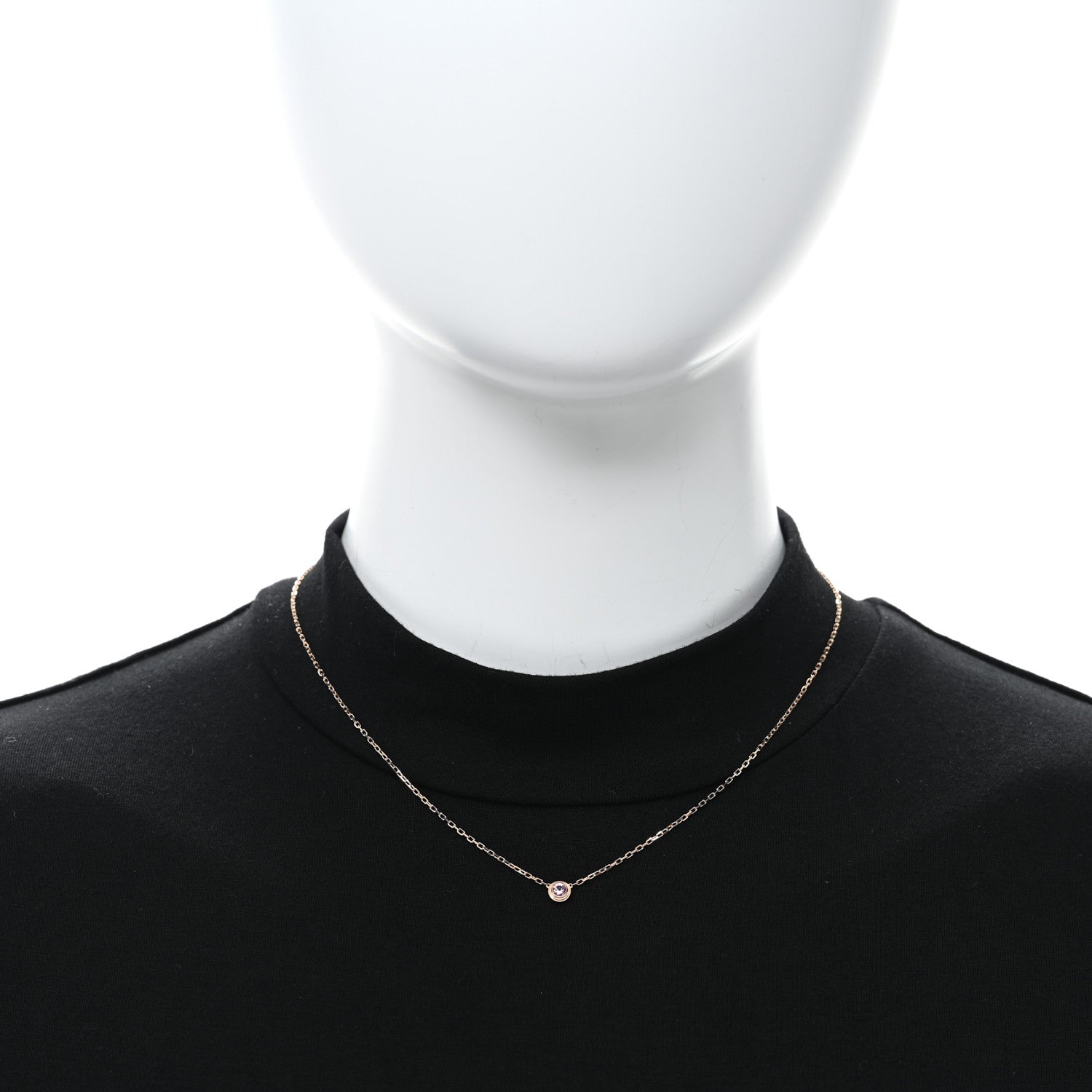 Cartier 18K Pink Gold Pink Sapphire D'Amour Pendant Necklace 2 of 5