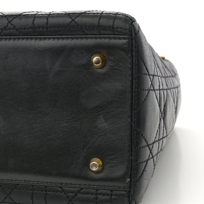 Christian Dior Lambskin Cannage Medium Lady Dior Black 11 of 15