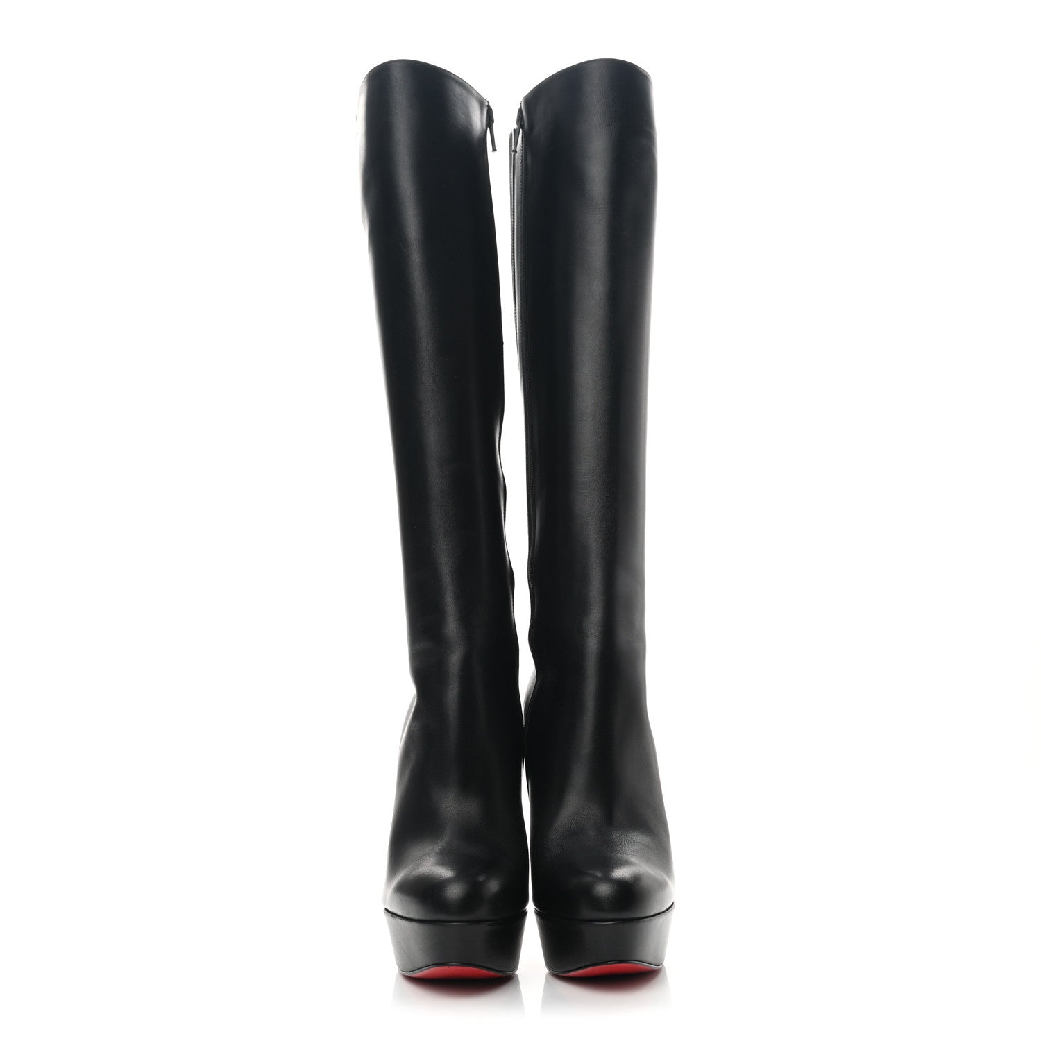 Christian Louboutin Calfskin Bianca Botta 140 Knee Boots 35 Black 2 of 6