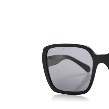 Chanel Acetate Polarized Square Sunglasses 5408 Black 6 of 8