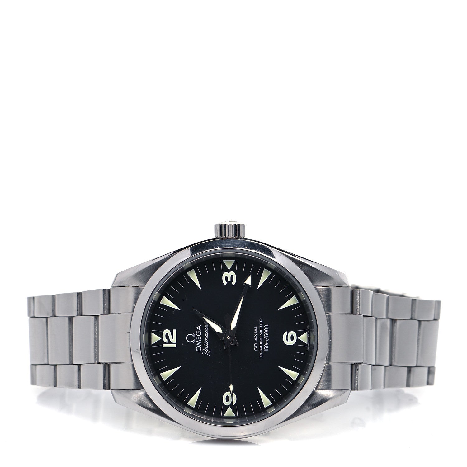 Omega Stainless Steel 40mm Railmaster Co-Axial Chronometer Automatic Watch Black 2503.52.00 2 of 4